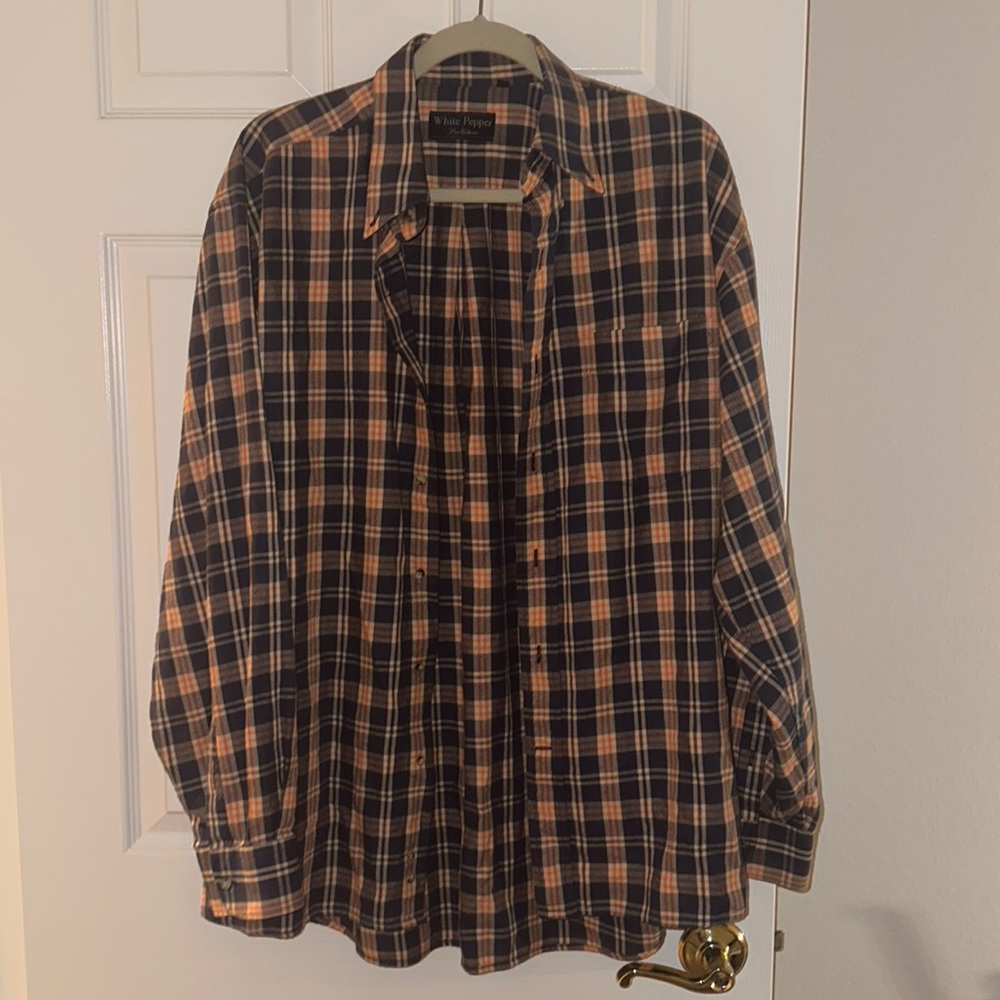 Plaid button down
